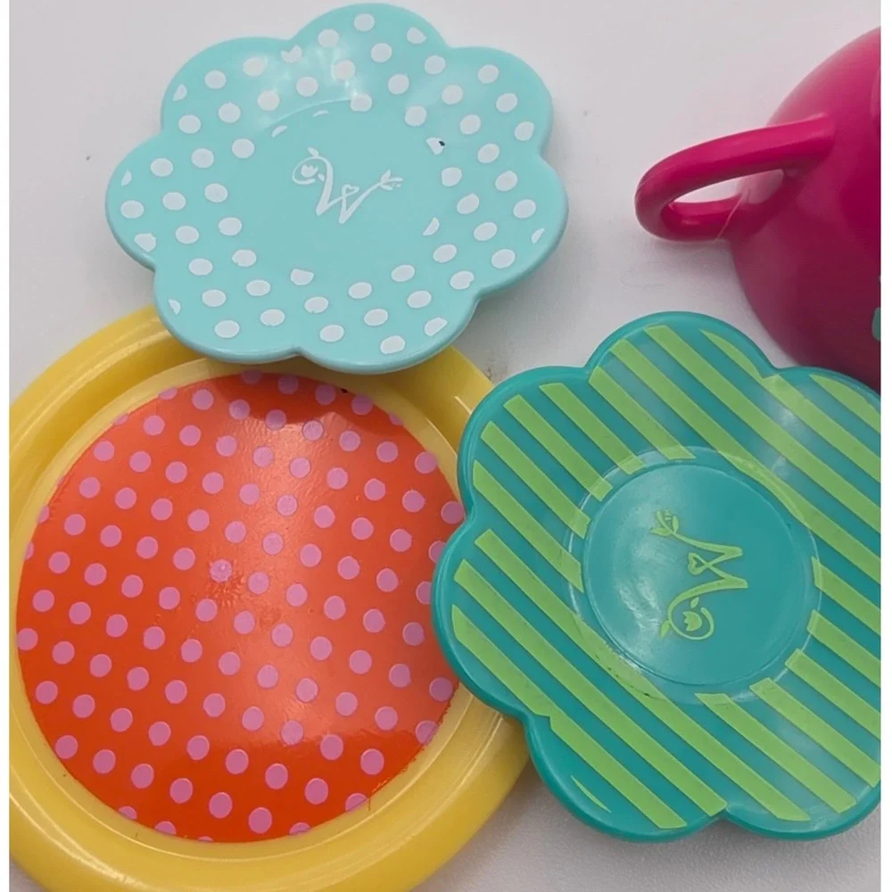 American Girl WellieWishers Tea Set Pieces OS Multicolor Good DNG46 Replacement